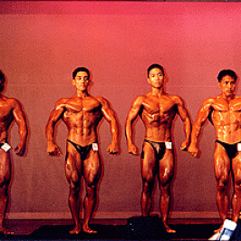 In the line up for the pre judging in 1996