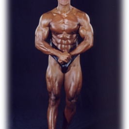 My favorite picture to date, taken backstage after the pre judging in 1996